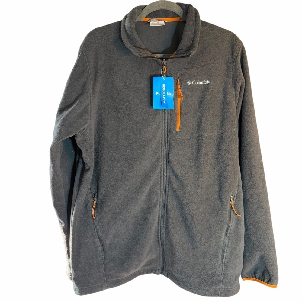 Columbia Men’s  Fleece Front Zip Jacket - Picture 2 of 8